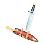 Decorative dagger with a sheath on a white background