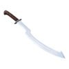 Sword with a brown handle on a white background