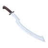 Sword with a brown handle on a white background