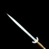 Handmade Sword with gold hilt on a black background