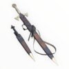 Decorative sword with sheath on a white background