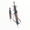 Decorative sword with sheath on a white background