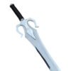 Sword with a detailed hilt on a white background